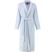Cawö Peignoir pour dames avec col châle 3423 mittelblau 44
