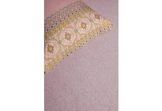 Pip Studio Leafy Hoeslaken - Roze 160 x 200/210/220 cm Hoek hoogte: 30 cm