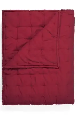 Essenza Ruth plaid Rouge vin 150x200