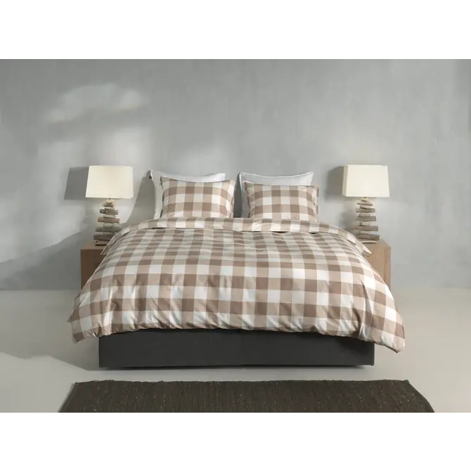 Zo ! Home Housse de couette Quattro di Lino 240x200/220 Sandy Beige