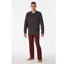 Schiesser Pyjama Long anthracite 180251 52/L
