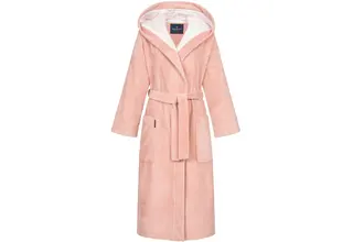 Morgenstern damesbadjas met capuchon Geena 2 oudroze Maat L