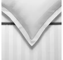 Vandyck PURITY 86 STRIPE 1-persoons (140x200/220) white