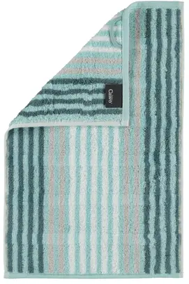 Cawö Noblesse Seasons Gastendoekje Streifen - mint - 30x50