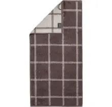 Cawo Two-Tone Grafik Handdoek  Pepper 50x100