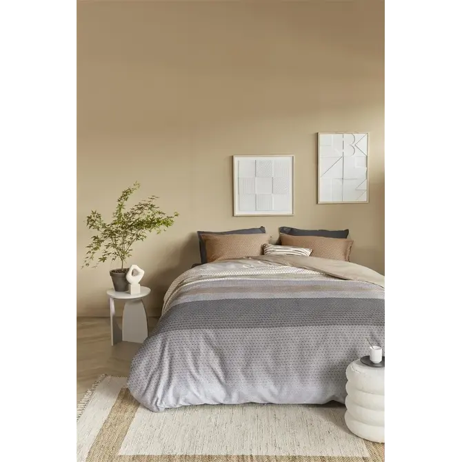 Beddinghouse Housse de couette Theo Sand 200x200/220 cm Beddinghouse Housse de couette Theo Sand 200x200/220 cm