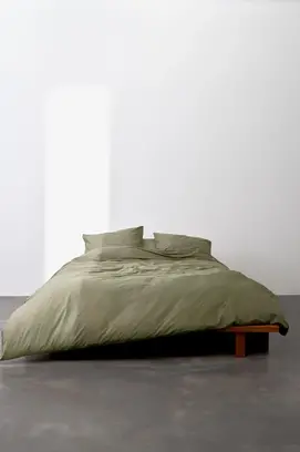 Marc O'Polo Housse de couette Tove Vert mousse 200x200/220
