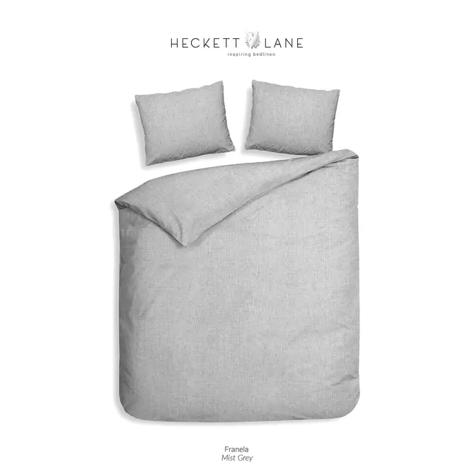 Heckett & Lane Franela Dekbedovertrek 200x200/220 Mist Grey