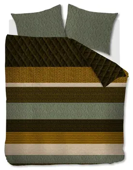 Beddinghouse Lowie Dekbedovertrek - Olive Green 200x200/220 cm