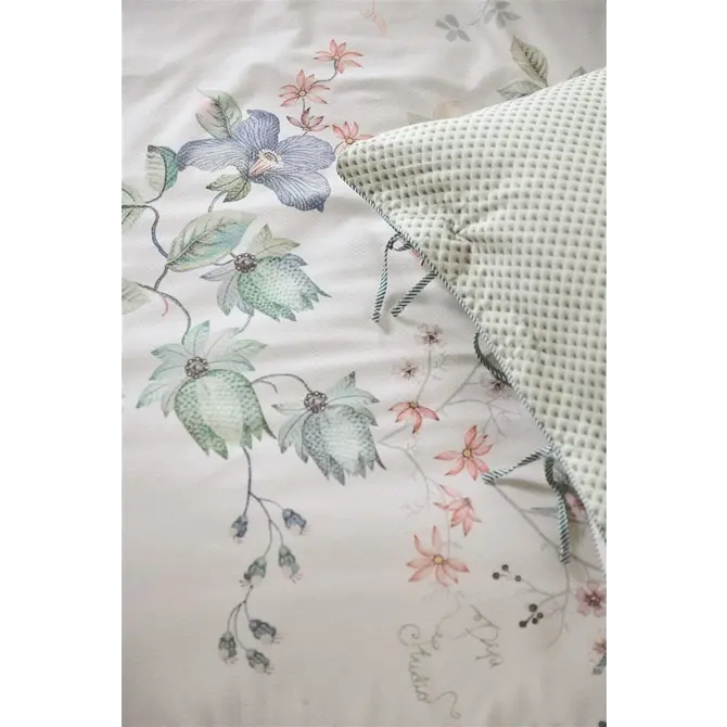 Pip Studio Tokyo Bouquet housse de couette 260x200/220 cm White