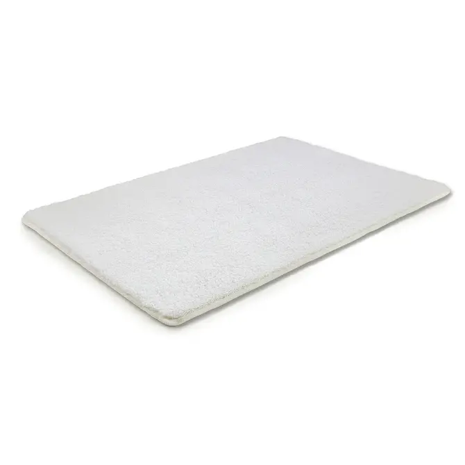 Tapis de bain Rhomtuft Rhomy Home Uni 50x60cm blanc