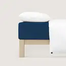 Schlafgut Schlafgut Pure Jersey Hoeslaken S - 90x190 - 100x220 570 Blue Deep