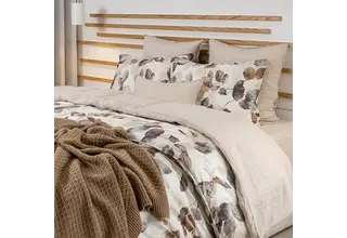 Dommelin Housse de couette Fall Satin 400TC Muscade 140x200/220 cm