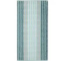 Cawö Noblesse Seasons Badhanddoek Streifen - mint - 80x150