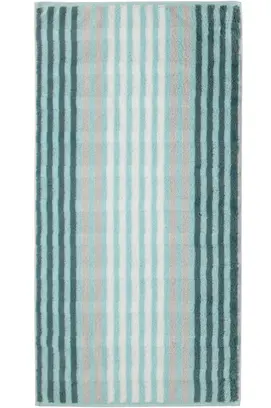 Cawö Noblesse Seasons Badhanddoek Streifen - mint - 80x150