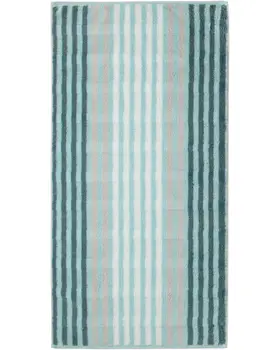 Cawö Noblesse Seasons Badhanddoek Streifen - mint - 80x150