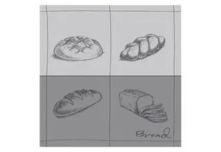 DDDDD theedoek bread  60x65 grey