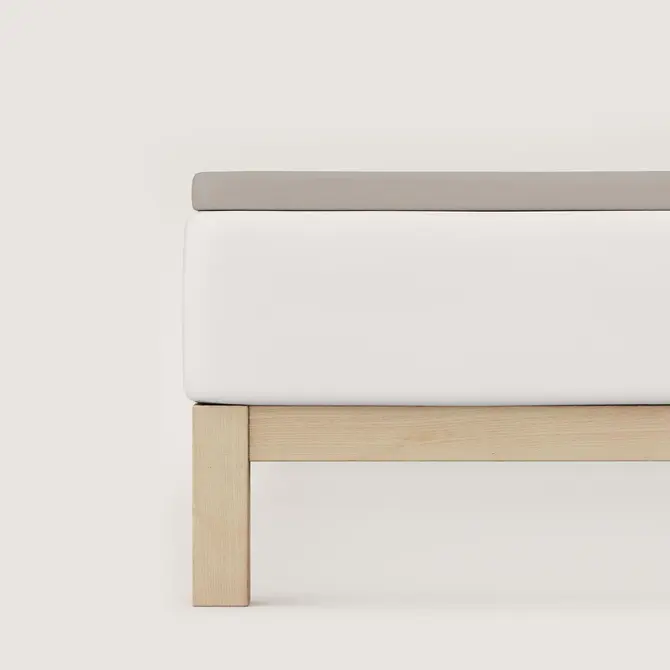 Schlafgut Pure Jersey Topper Hoeslaken XL - 180x200 - 200x220 496 Sand Mid