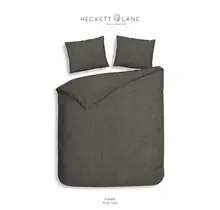 Heckett & Lane Franela Housse de couette 240x200/220 Frost Grey