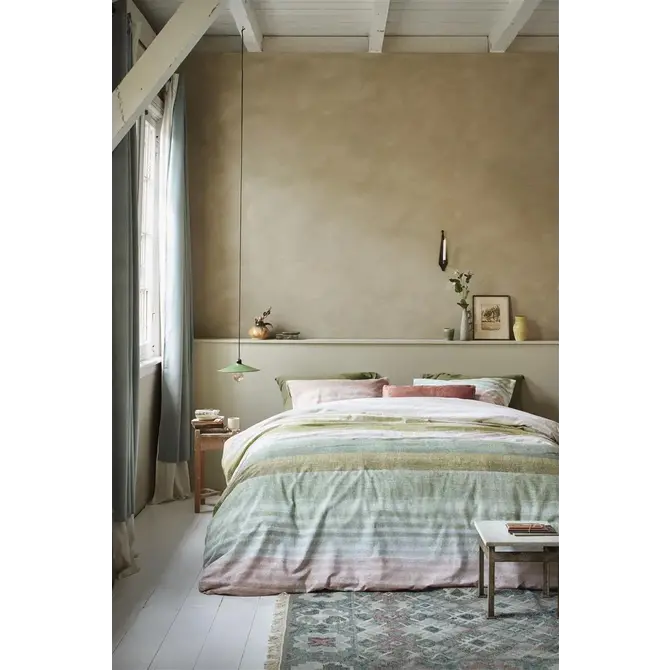 Ariande at Home - Housse de couette Tone Green 140 x 200/220 cm