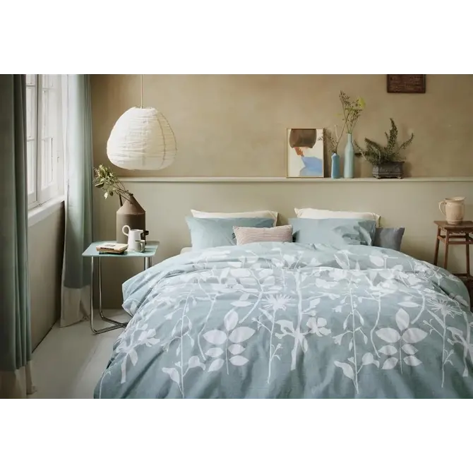 Ariande at Home Plant Dekbedovertrek Blue 240 x 200/220 cm