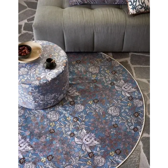 Essenza Ophelia carpet Midnight swim 180rund