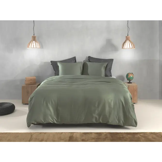 Zo ! Home Satinado Housse de couette 200x200/220 Army Green