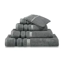 Vandyck Prestige Lines Mole Grey Washandje 16x22