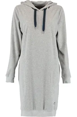 Cawö Long Hoodie 820 pour femmes - Grau-blau XS