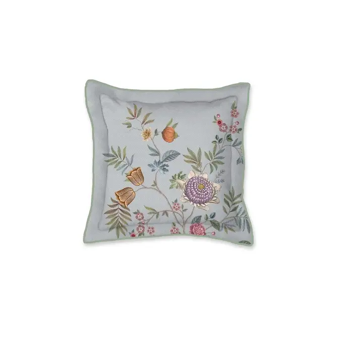 Pip Studio Il Paradiso Coussin carré Bleu clair 45x45 cm