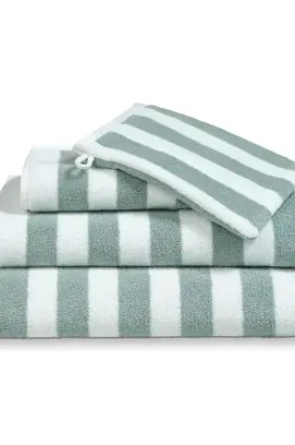 Vandyck Verona Stripes Gastendoekje 30x50 pearl blue