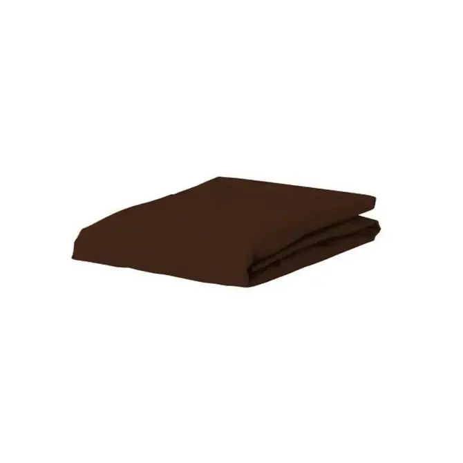 Drap-housse Essenza Minte 90x210 Chocolat