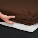 Essenza Drap-housse Essenza Minte 90x210 Chocolat