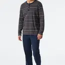 Schiesser Schiesser Pyjama long gris foncé mel. 178104 48/S
