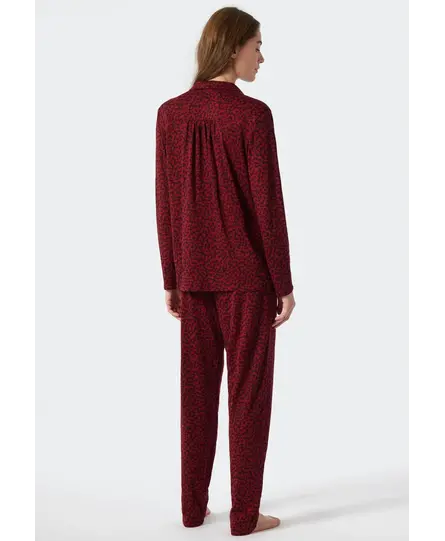 Schiesser Pyjama Long 178056 wine red 42/XL