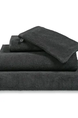 Vandyck Verona Plain Douchelaken 70x140 off black