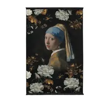 Essenza for Maurtitshuis Tapis Floral Girl 120x180 Noir