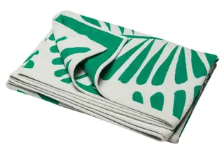 David Fussenegger LUCA plaid en coton - feuille de palmier 200x140 cm vert