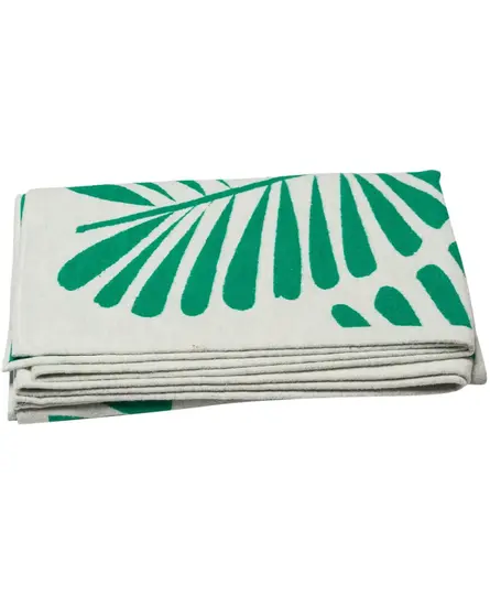 David Fussenegger LUCA cotton plaid - palm leaf 200x140 cm green