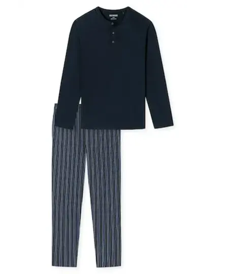 Schiesser Pyjama Long nightblue 180274 52/L