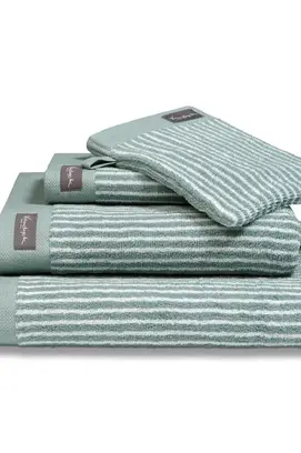 Vandyck Home Petit Ligne Pearl Blue Guest towel 30x50