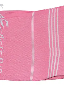 Serviette de Hamam 100%coton 100x180cm Rose