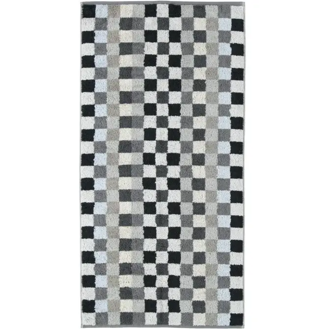 Cawö Unique Karo Handdoek anthrazit
