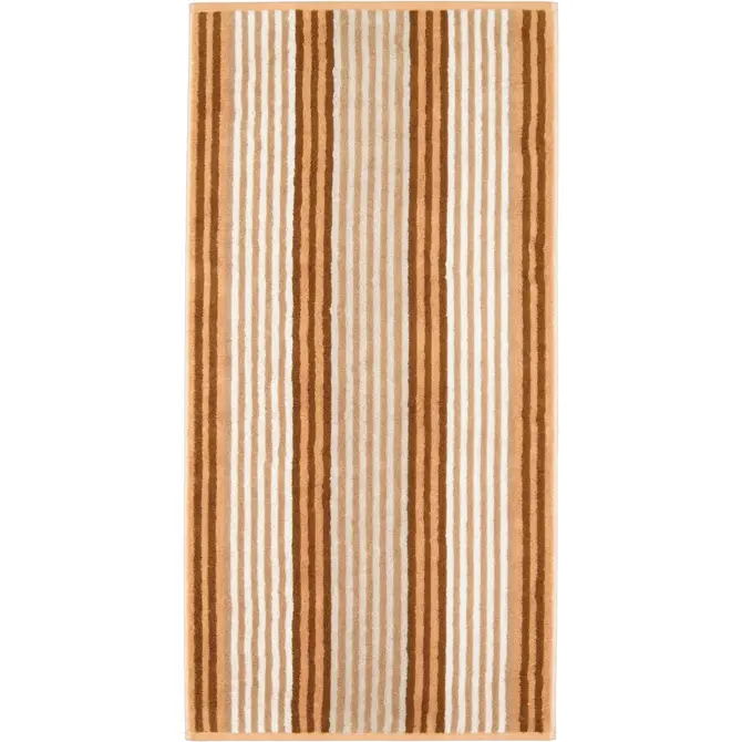 Cawo Delight Streifen Serviette de douche 70x140 caramel