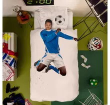 Snurk Soccer Champ Blue housse de couette 140x200/220 cm