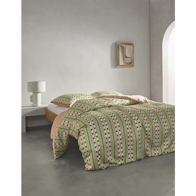 Essenza Iva housse de couette Jade Green 2p set 260x220