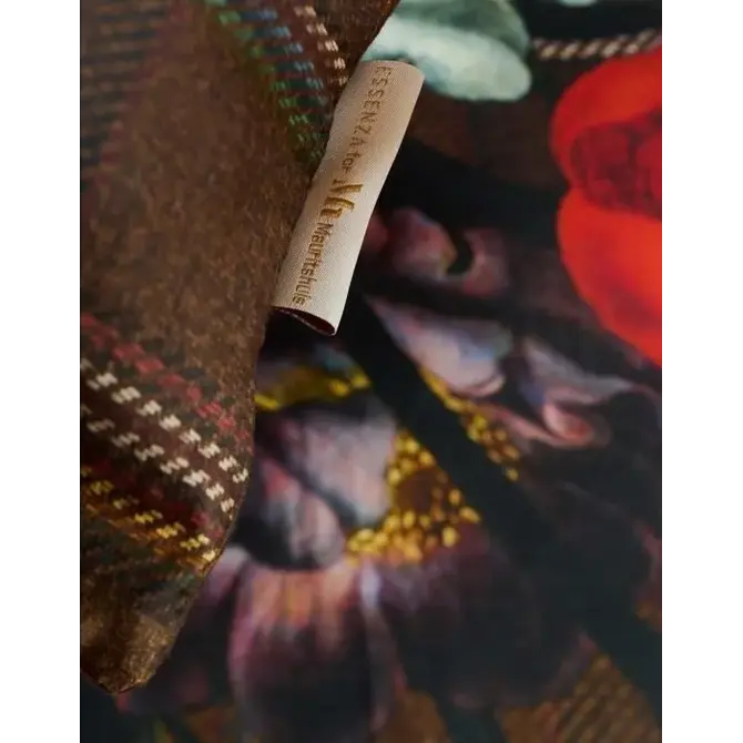 Essenza for Maurtitshuis  Beautiful Bouquet Dekbedovertrek 1p set 140x220 Brown Essenza for Maurtitshuis  Beautiful Bouquet Dekbedovertrek 1p set 140x220 Brown