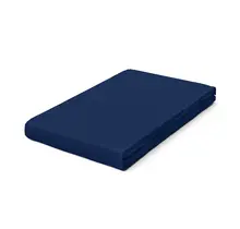 Schlafgut Pure Jersey Hoeslaken XL - 180x200 - 200x220 570 Blue Deep