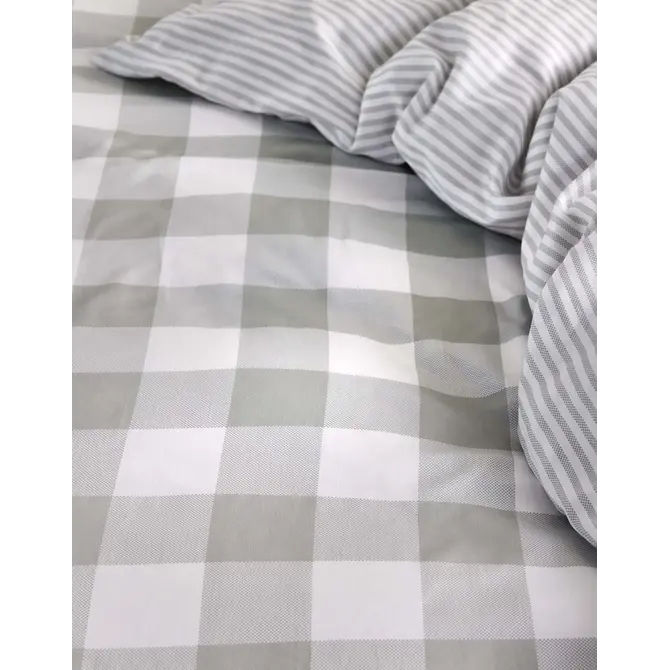 Essenza Chess Duvet Cover Dusty green 240x200/220 Essenza Chess Duvet Cover Dusty green 240x200/220
