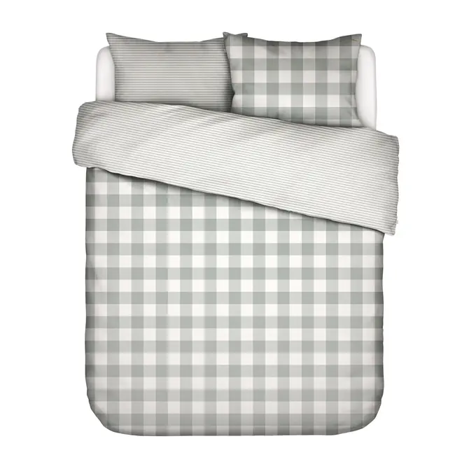 Essenza Chess Duvet Cover Dusty green 240x200/220 Essenza Chess Duvet Cover Dusty green 240x200/220